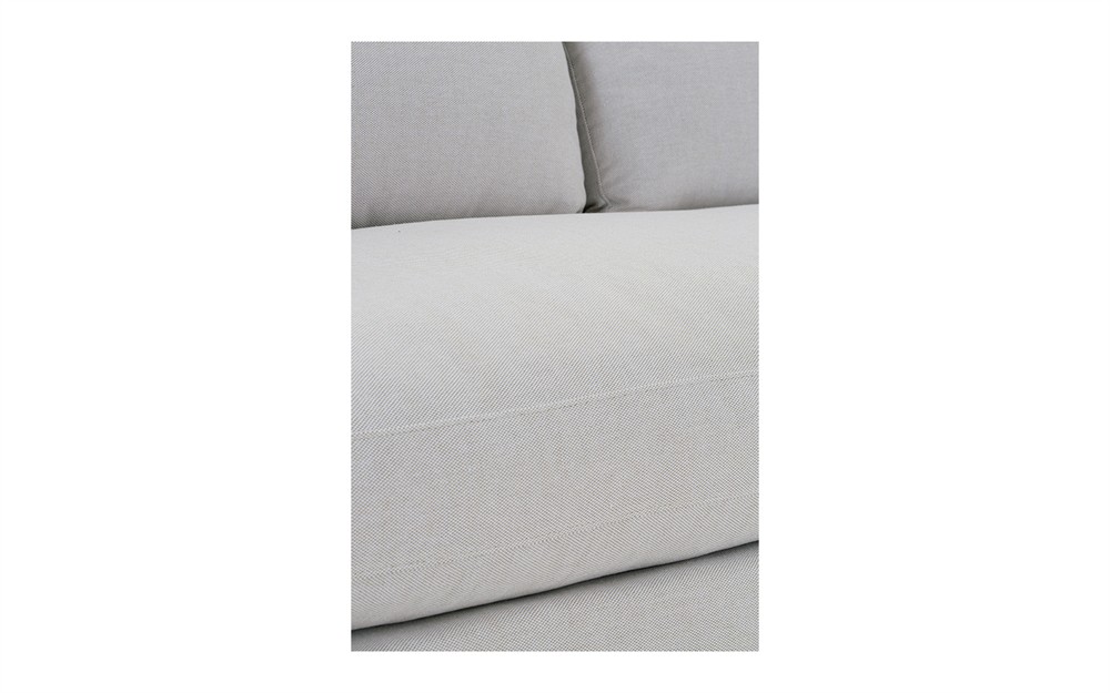 Weybridge Heathered Ivory Performance Bench Cushion Sofa - 88&quot;|
