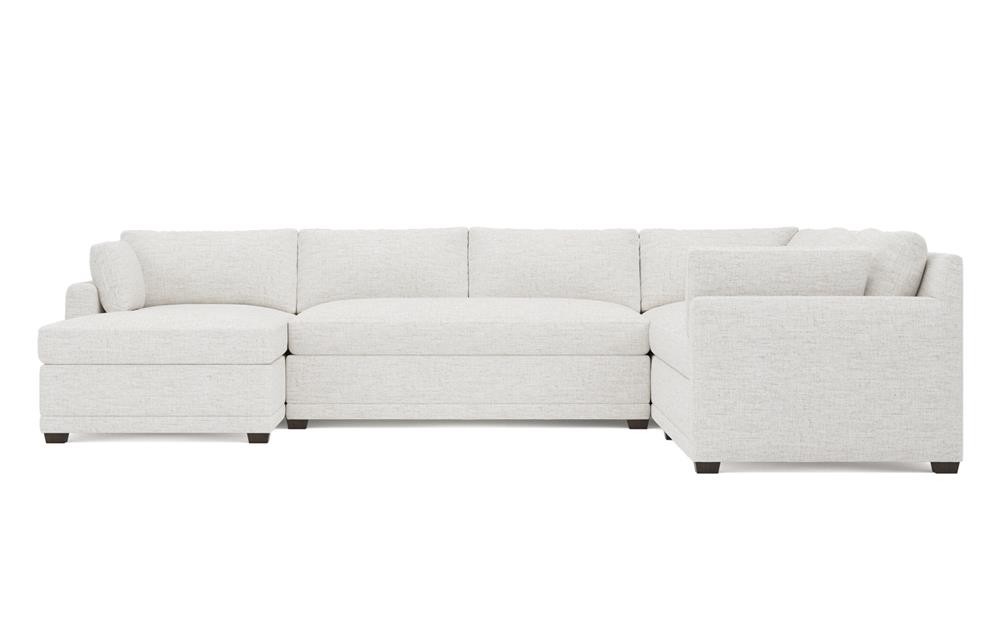 Weybridge Heathered Ivory Performance U-Chaise Sectional - Left Chaise - 142&quot;|