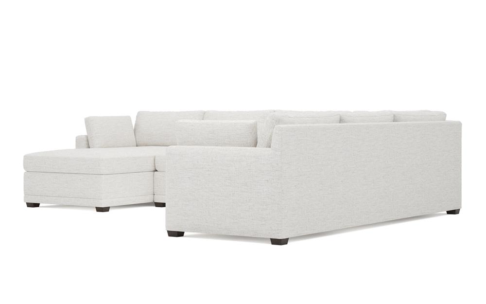 Weybridge Heathered Ivory Performance U-Chaise Sectional - Left Chaise - 142&quot;|