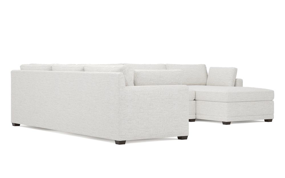 Weybridge Heathered Ivory Performance U-Chaise Sectional - Right Chaise - 142&quot;|