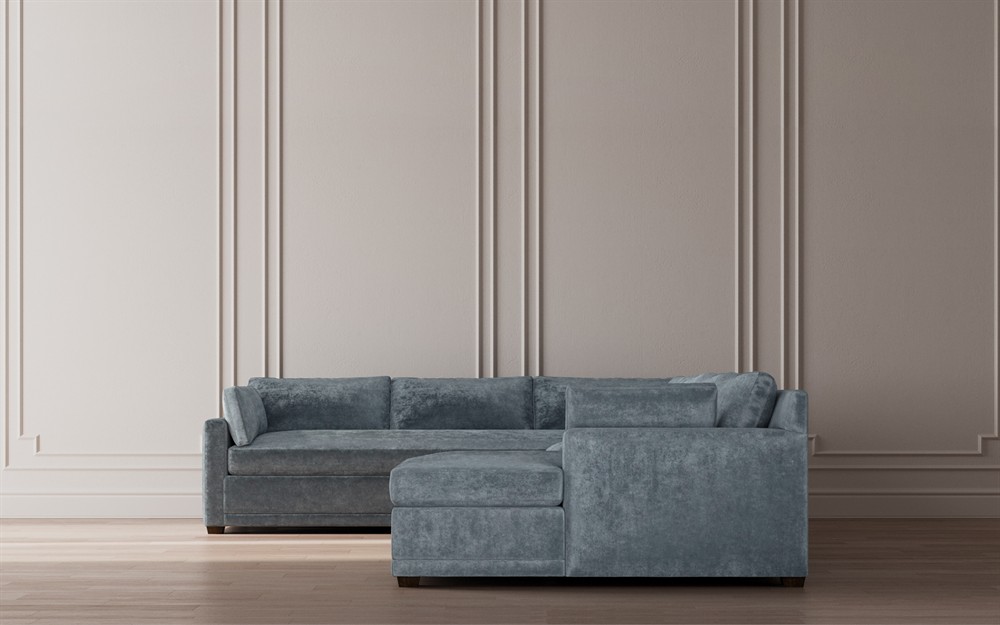 Weybridge Heathered Ivory Performance U-Chaise Sectional - Right Chaise - 142&quot;|