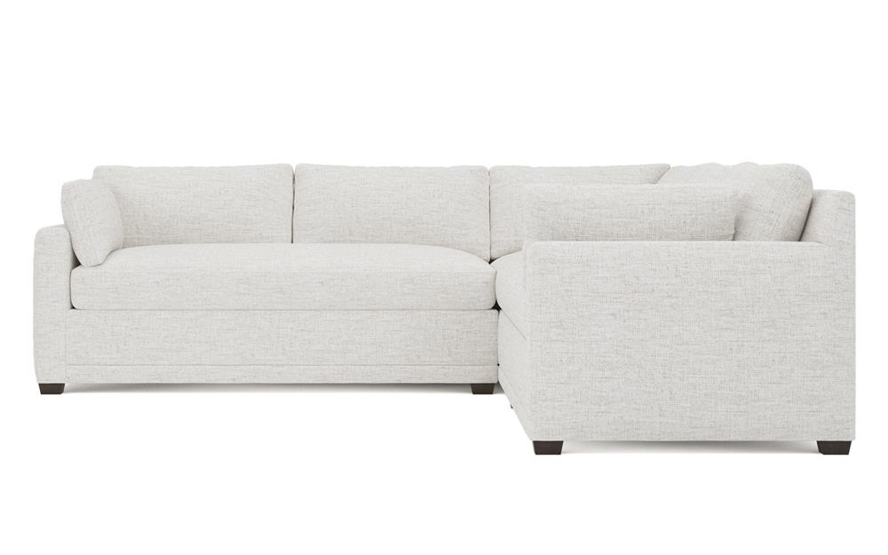 Weybridge Heathered Ivory Performance Corner Sectional - Left End - 110&quot;|