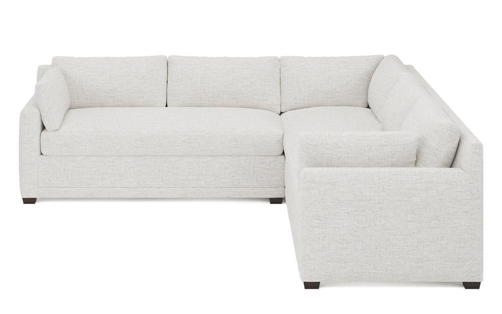 Weybridge Heathered Ivory Performance Corner Sectional - Left End - 110&quot;|