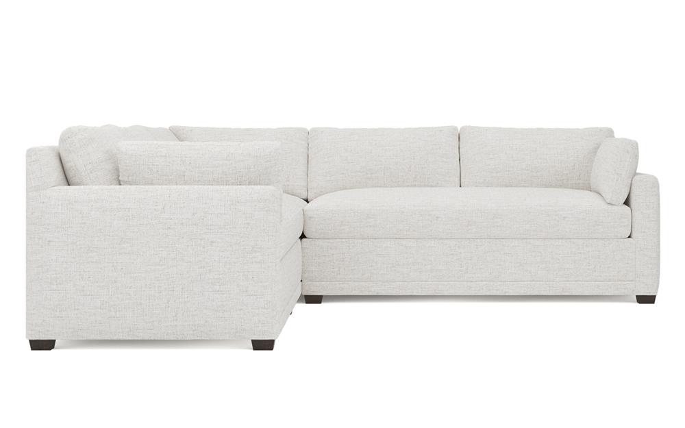 Weybridge Heathered Ivory Performance Corner Sectional - Right End - 110&quot;|