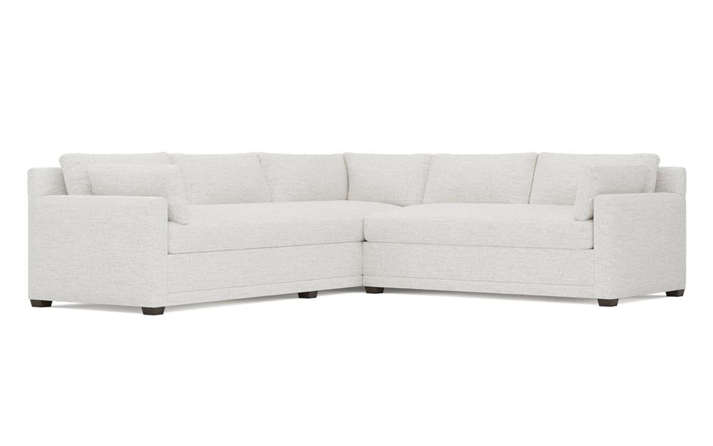 Weybridge Heathered Ivory Performance Corner Sectional - Right End - 110&quot;|