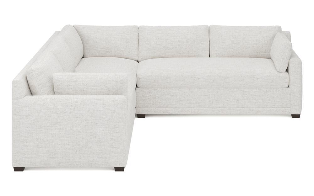 Weybridge Heathered Ivory Performance Corner Sectional - Right End - 110&quot;|
