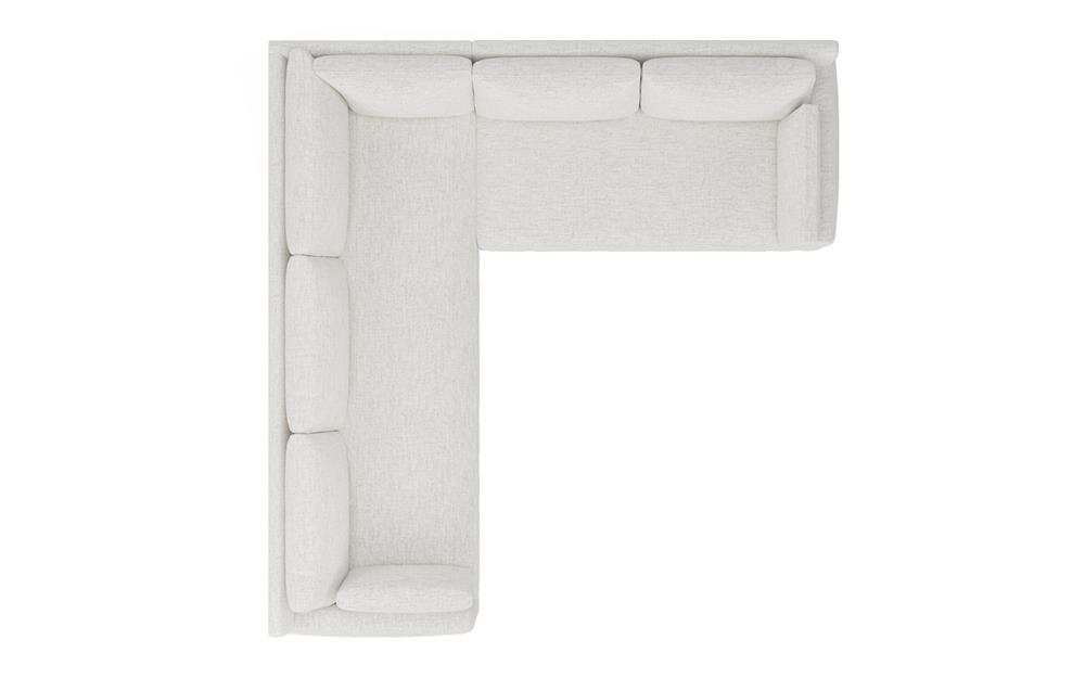 Weybridge Heathered Ivory Performance Corner Sectional - Right End - 110&quot;|