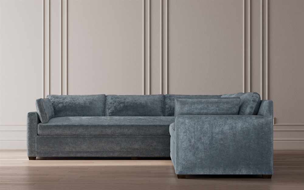 Weybridge Heathered Ivory Performance Corner Sectional - Right End - 110&quot;|