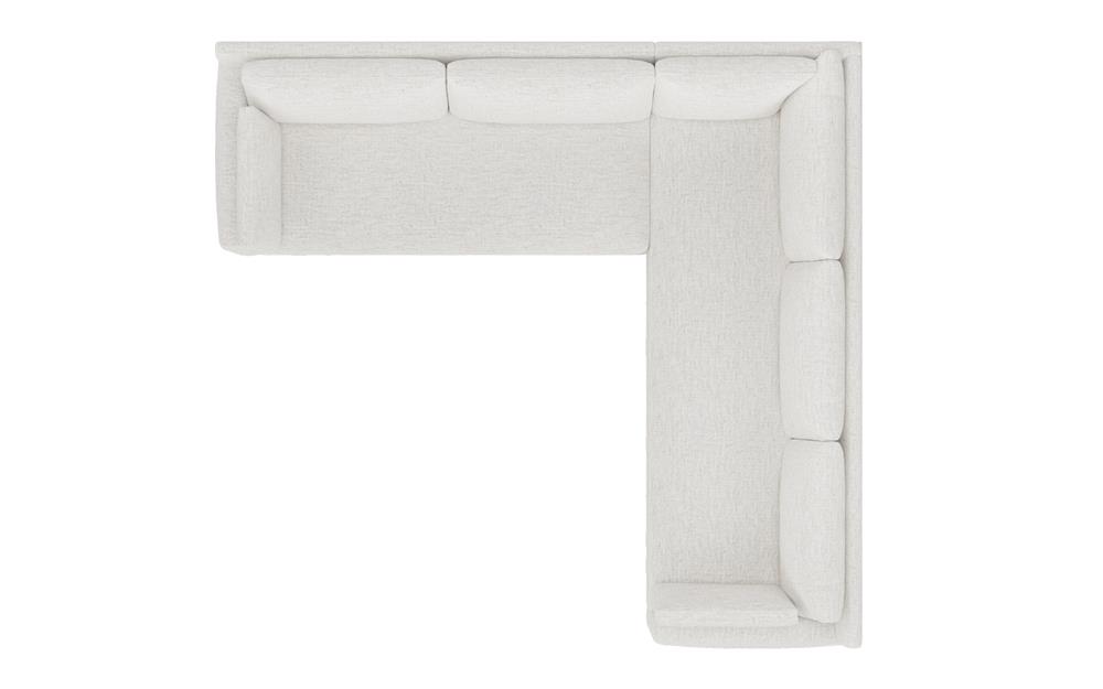 Weybridge Heathered Ivory Performance Corner Sectional - Left End - 123"|