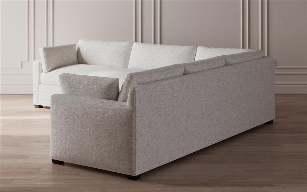 Weybridge Heathered Ivory Performance Corner Sectional - Left End - 123"|