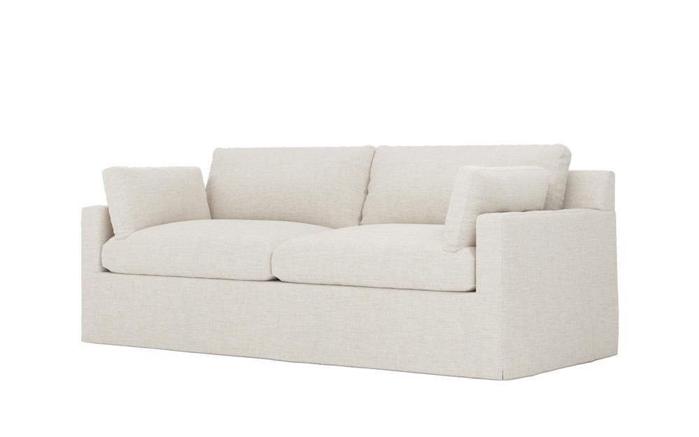 Weybridge Sea Salt Performance Slipcovered 2-Cushion Sofa - 88&quot;|