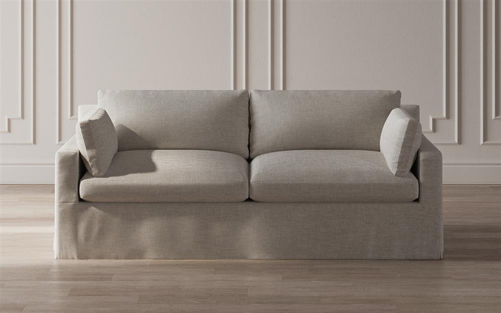 Weybridge Sea Salt Performance Slipcovered 2-Cushion Sofa - 88&quot;|