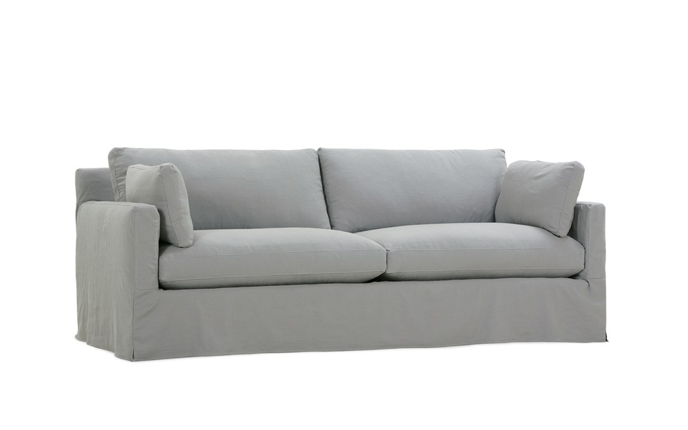 Weybridge Sea Salt Performance Slipcovered 2-Cushion Sofa - 88&quot;|