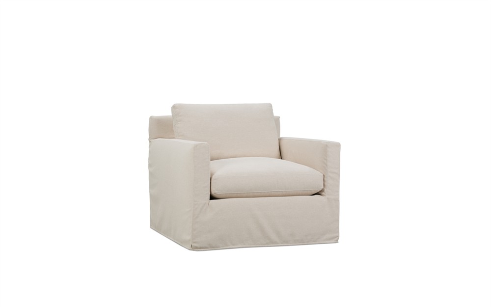 Weybridge Sea Salt Performance Slipcovered Chair|