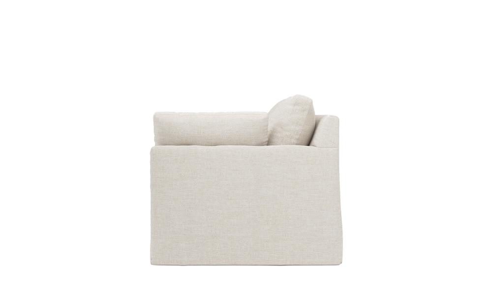 Weybridge Sea Salt Performance Slipcovered Bench Cushion Sofa - 88&quot;|