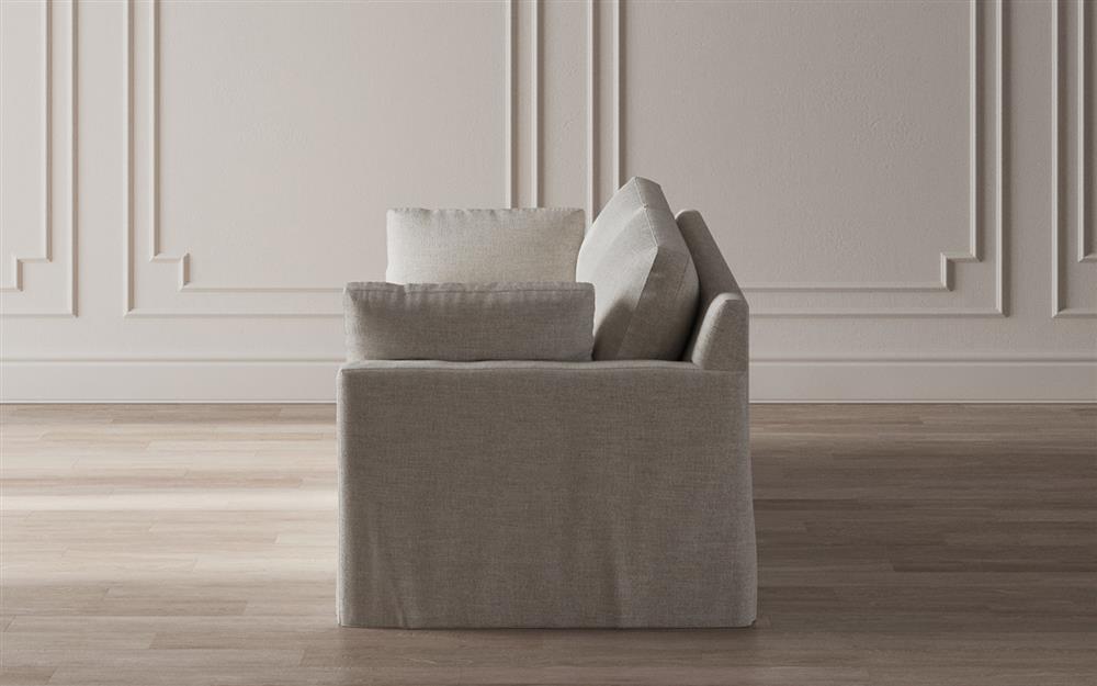 Weybridge Sea Salt Performance Slipcovered Bench Cushion Sofa - 88&quot;|