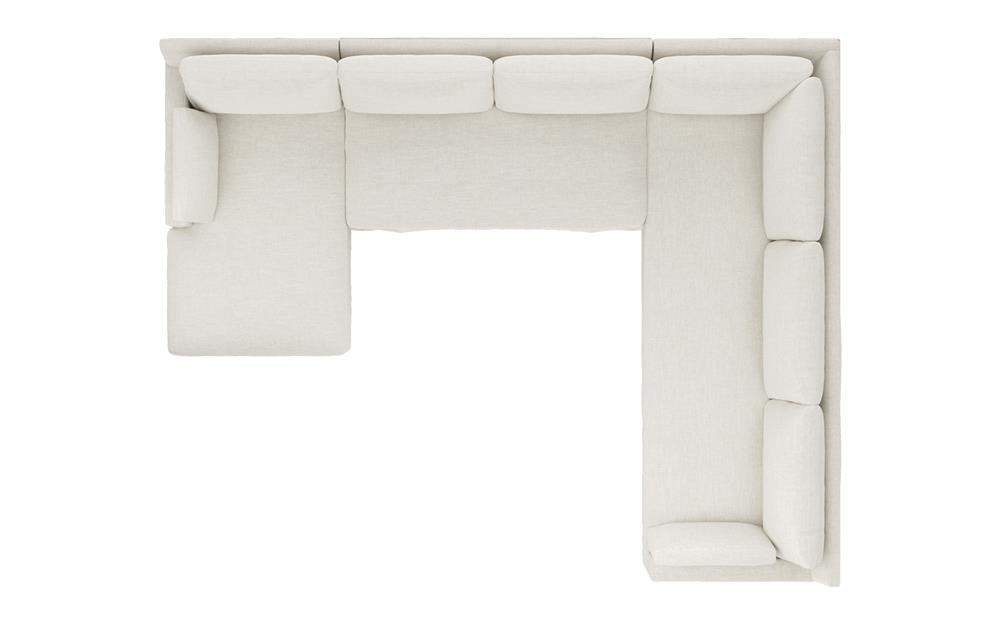 Weybridge Sea Salt Performance Slipcovered U-Chaise Sectional - Left Chaise - 142&quot;|