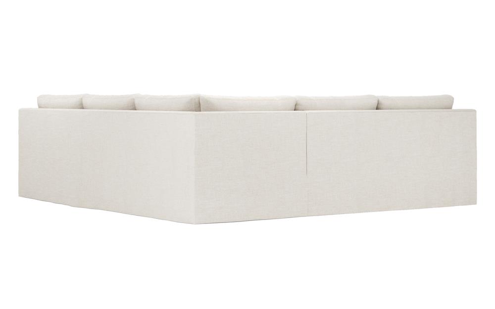 Weybridge Sea Salt Performance Slipcovered Corner Sectional - Left End - 110&quot;|