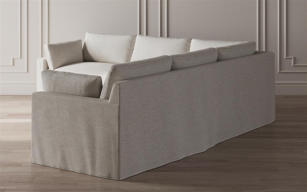 Weybridge Sea Salt Performance Slipcovered Corner Sectional - Left End - 110&quot;|