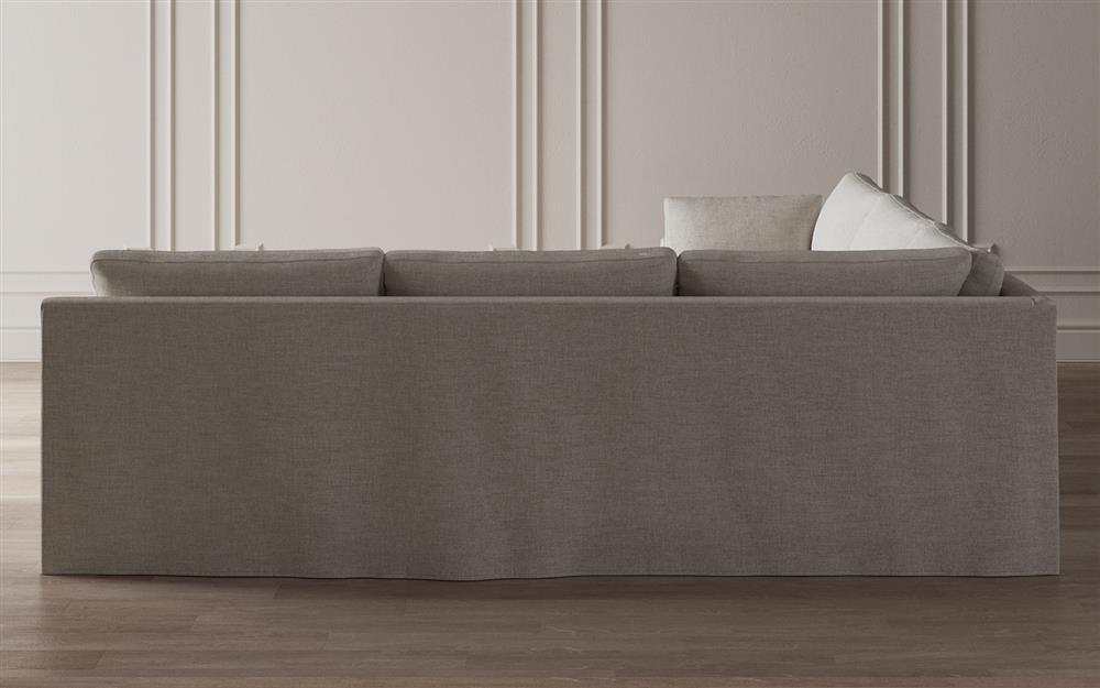 Weybridge Sea Salt Performance Slipcovered Corner Sectional - Left End - 123&quot;|