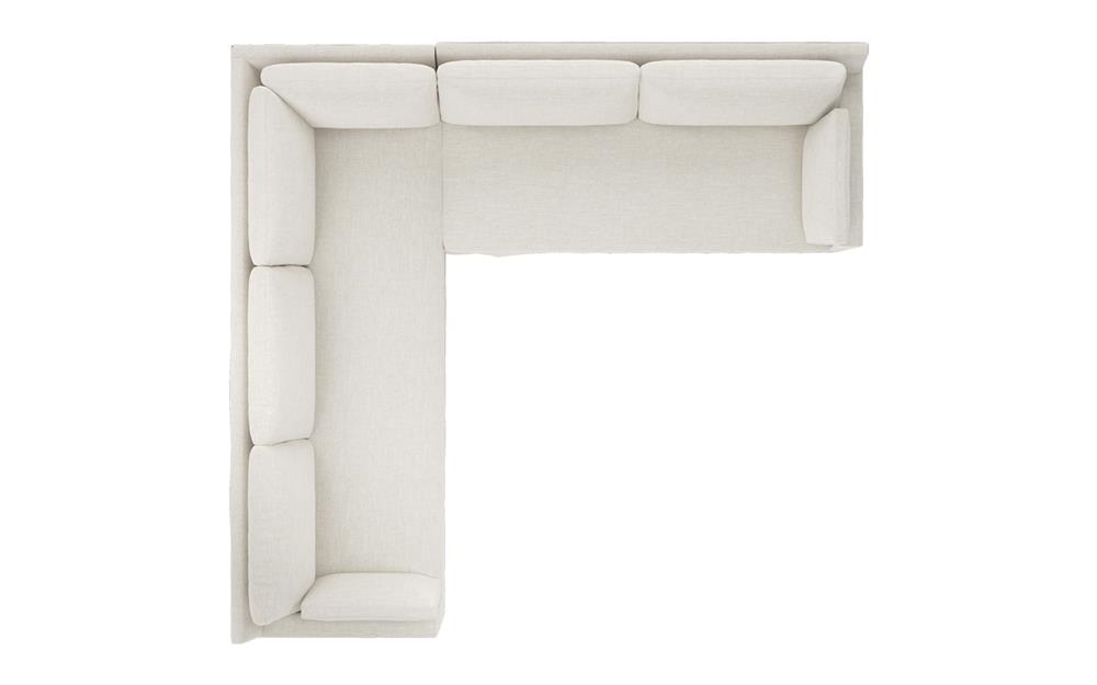 Weybridge Sea Salt Performance Slipcovered Corner Sectional - Right End - 123"|