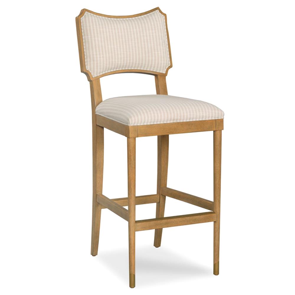Powers Parasol Cream Stripe Auden Wood Counter Stool|