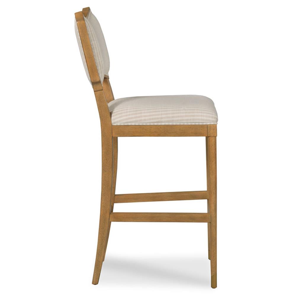 Powers Parasol Cream Stripe Auden Wood Counter Stool|