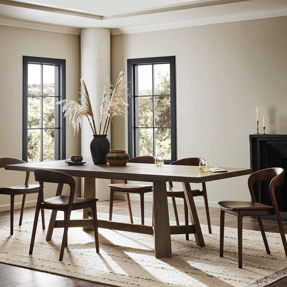 Munich Warm Natural Oak Dining Table - 96