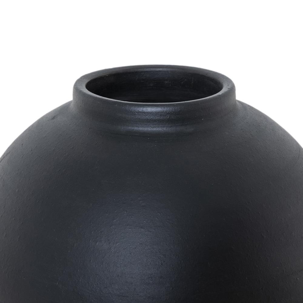 Bosa Aged Black Terracotta Vessel|