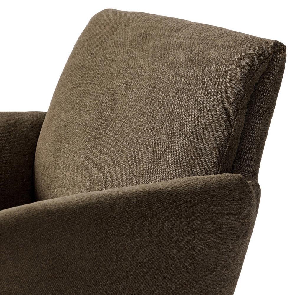 Salerno Broadway Coffee Linen Desk Chair|