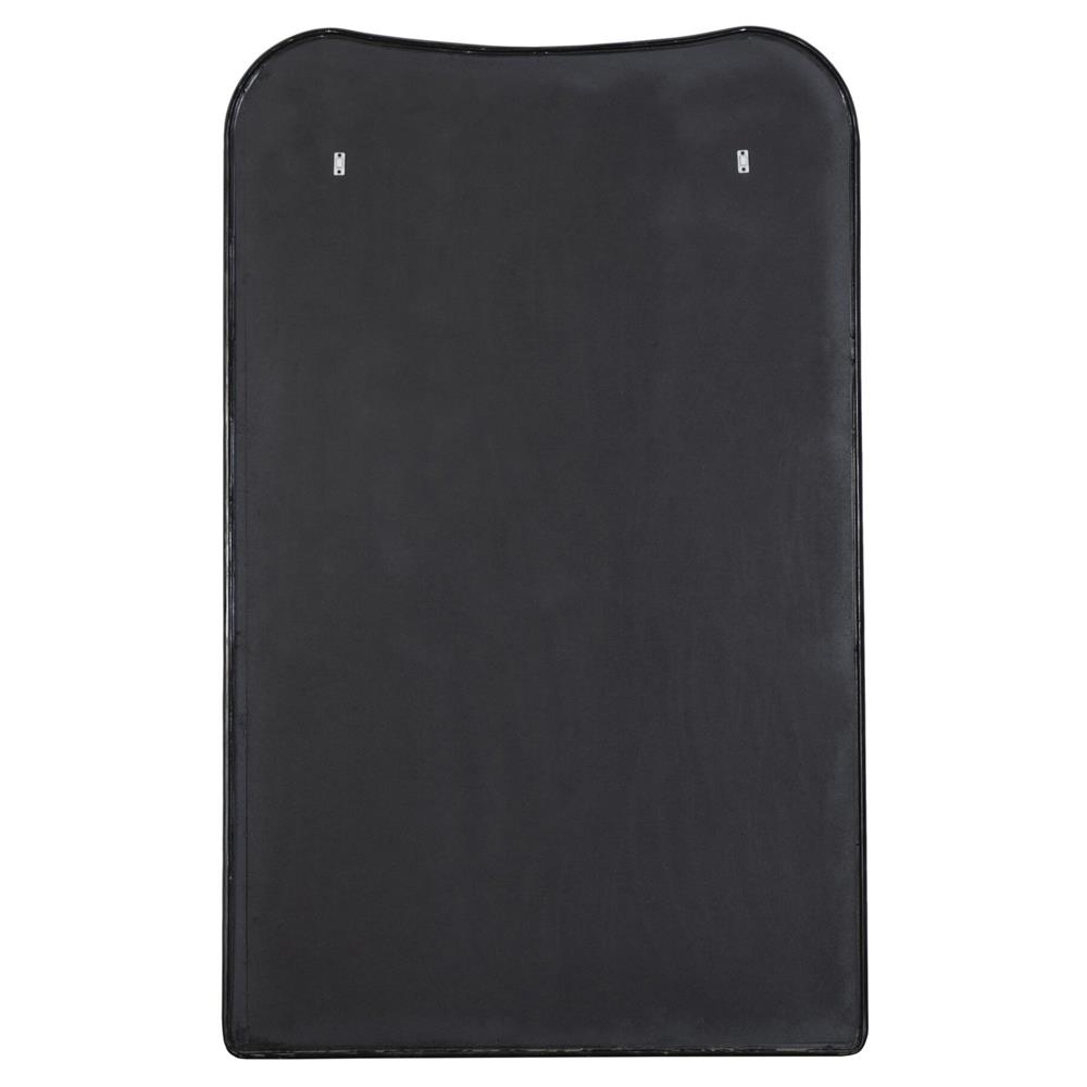 Patz Black Antique Floor Mirror|