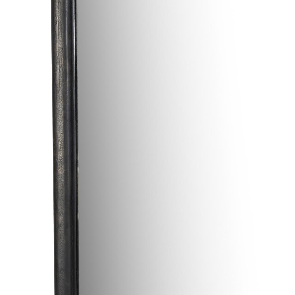 Patz Black Antique Floor Mirror|