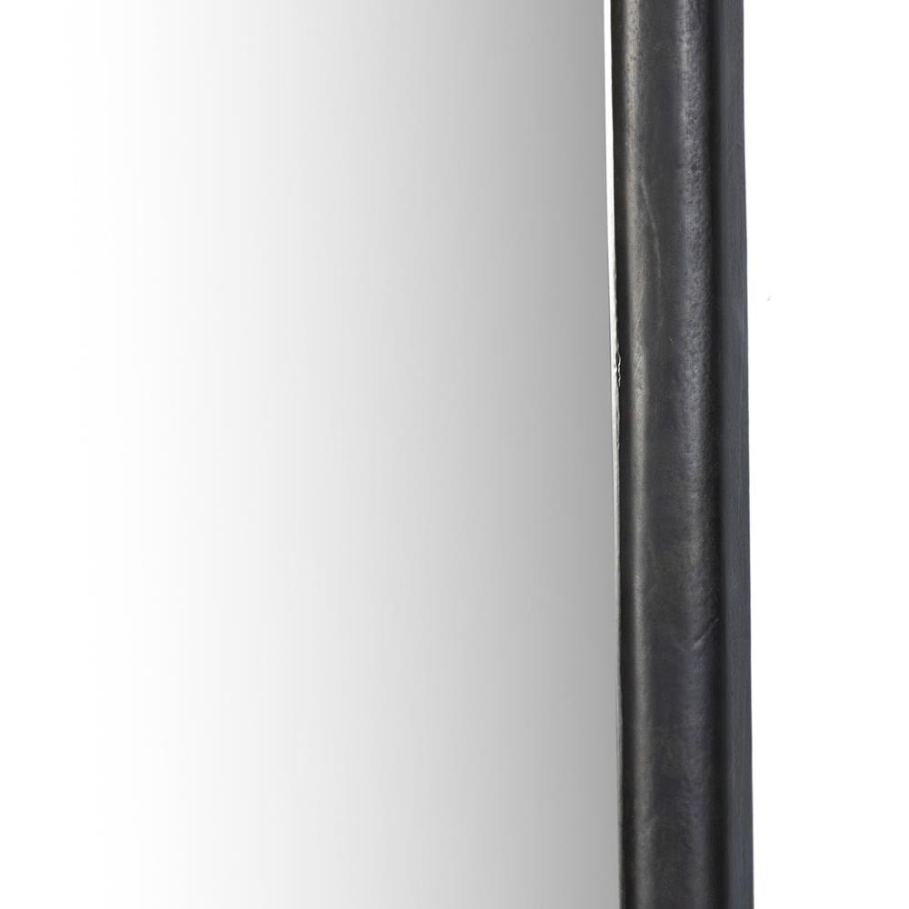 Patz Black Antique Floor Mirror|