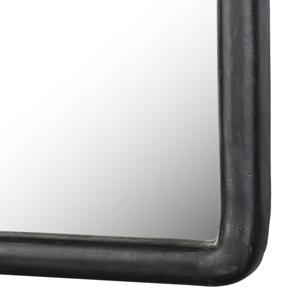 Patz Black Antique Floor Mirror|