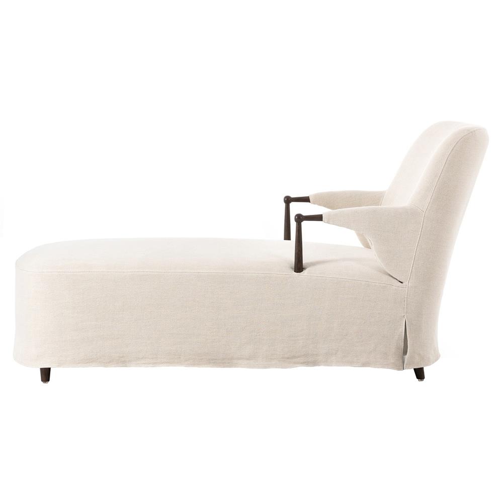 Brently Broadway Dune Linen Chaise|