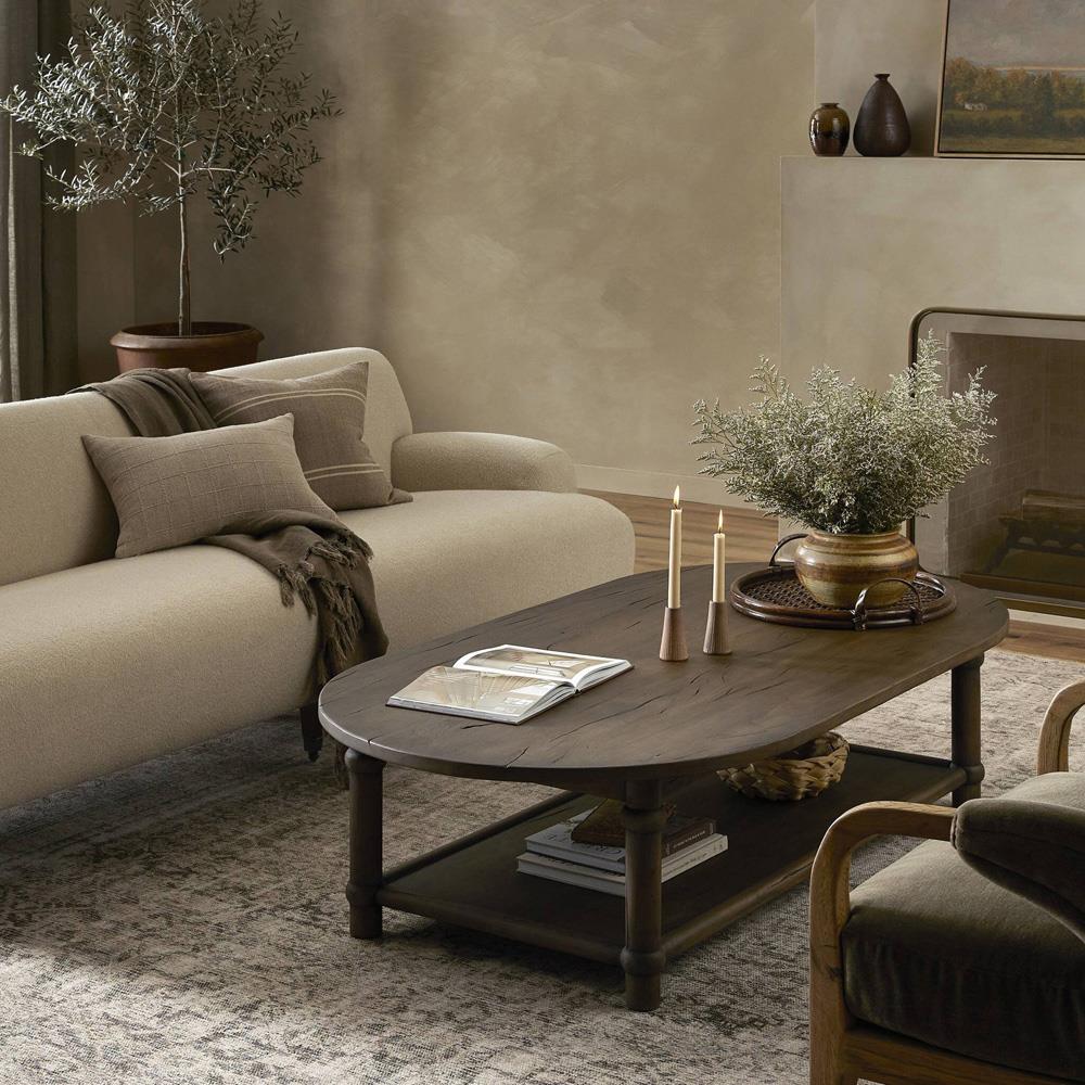 Charnes Aged Belgium Bleach Coffee Table|