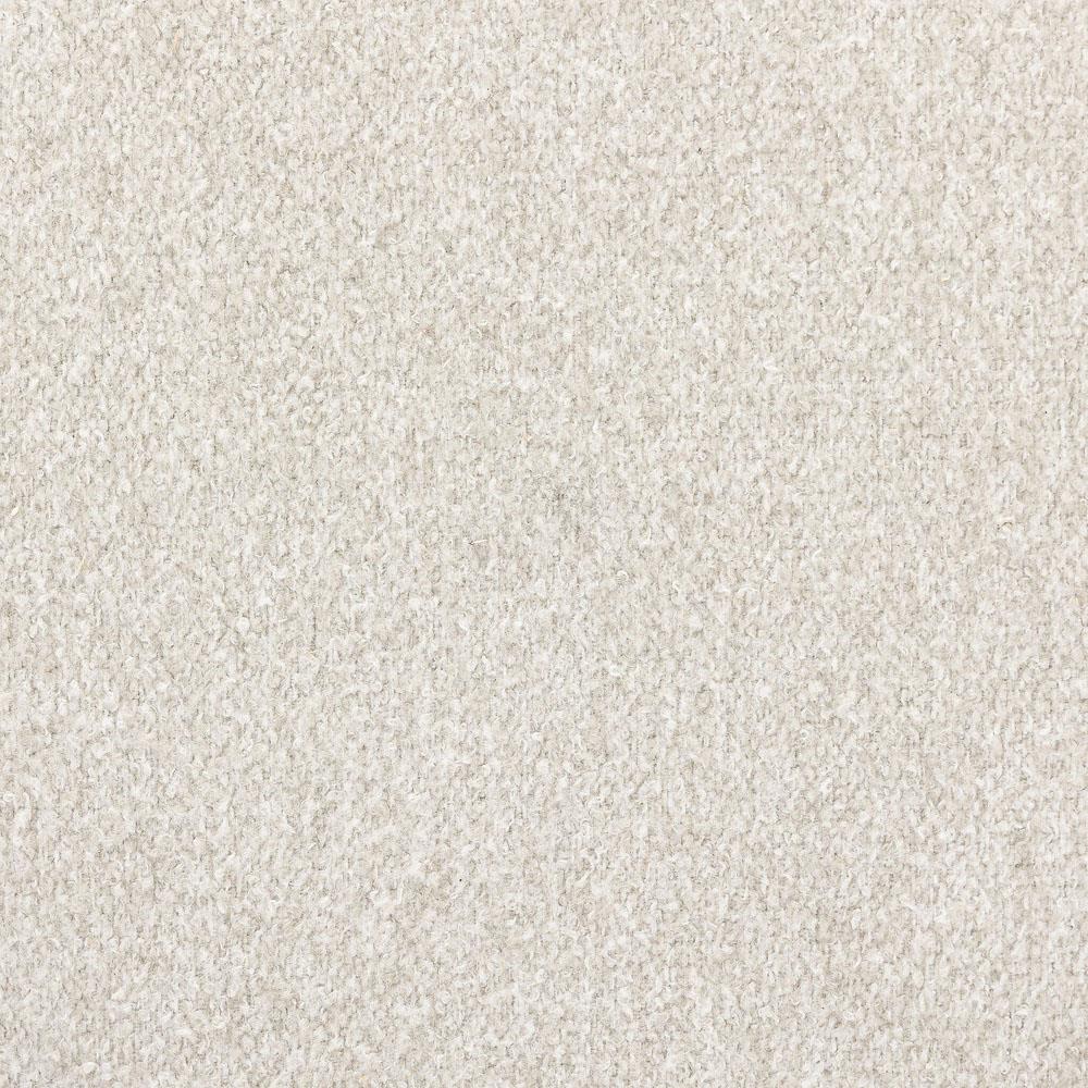 Calix French Country Off White Shearling Iron Accent Stool|