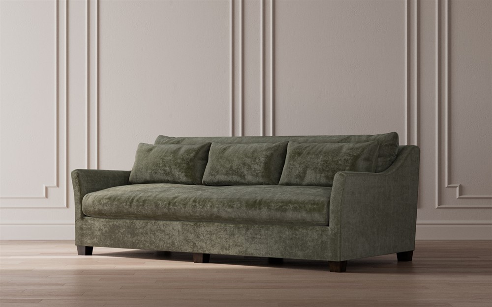 Pauline Sage Green Sofa - 85"|