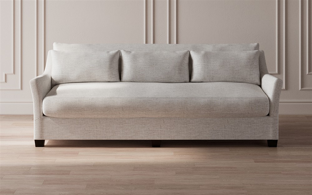 Pauline Heathered Ivory Performance Sofa - 98&quot;|