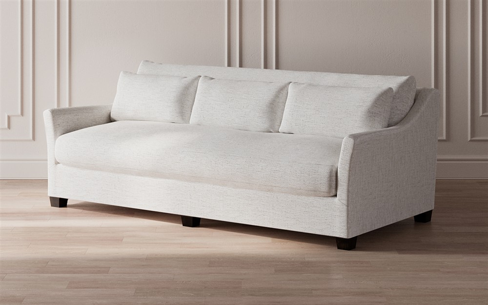 Pauline Heathered Ivory Performance Sofa - 98&quot;|