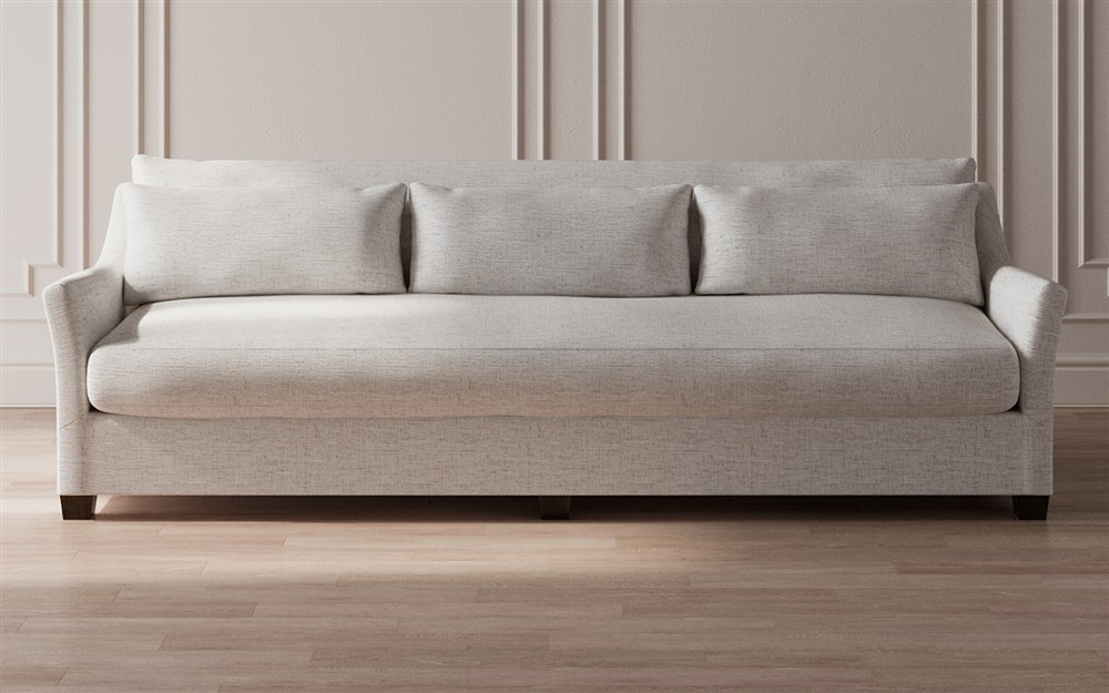 Pauline Heathered Ivory Performance Sofa - 110&quot;|
