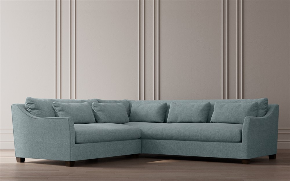 Pauline Heathered Ivory Performance Corner Sectional - Left End - 106&quot;|