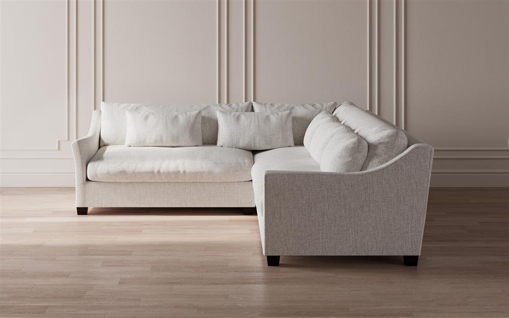 Pauline Heathered Ivory Performance Corner Sectional - Left End - 106&quot;|