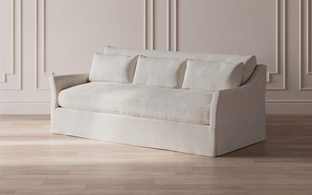 Pauline Sea Salt Performance Slipcovered Sofa - 85&quot;|