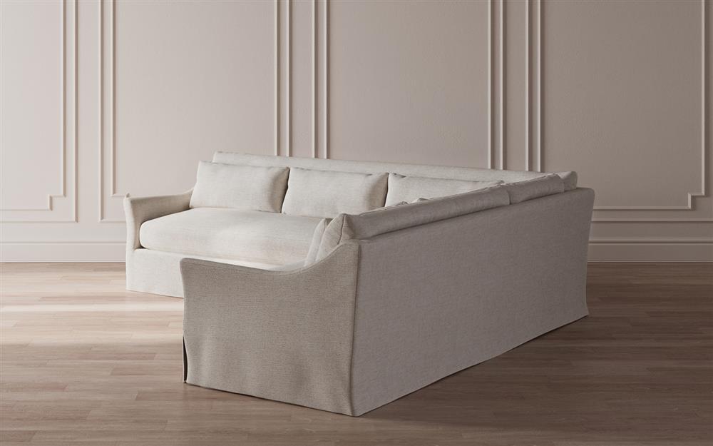 Pauline Sea Salt Performance Slipcovered Corner Sectional - Right End - 106&quot;|