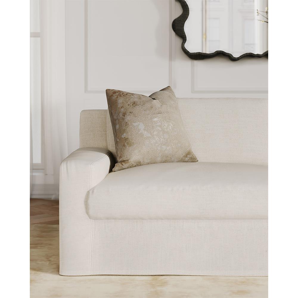 Henri Soft Ivory Loveseat - 72&quot;|