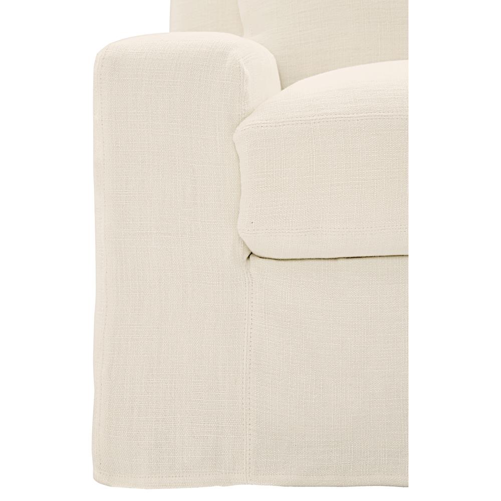 Henri Soft Ivory Loveseat - 72&quot;|