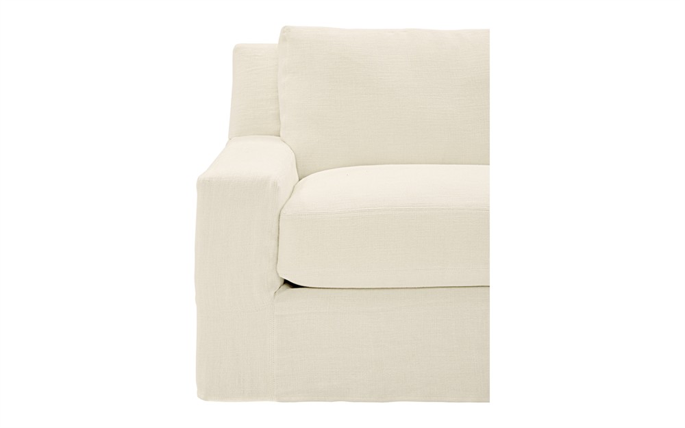 Henri Soft Ivory Loveseat - 72&quot;|