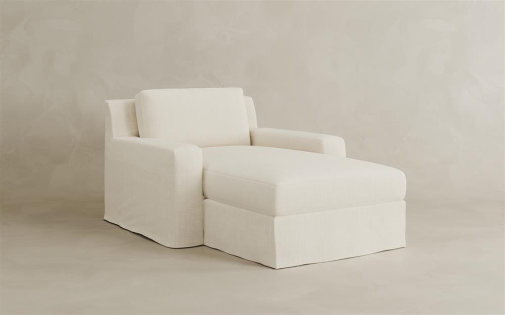 Henri Soft Ivory Chaise|