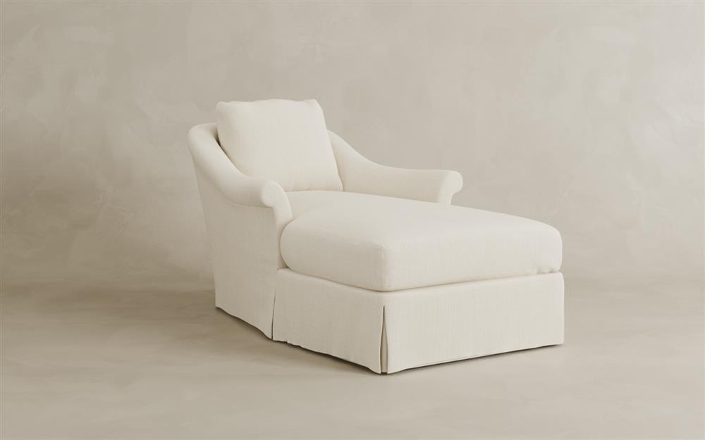 Amelie Warm Oatmeal Chaise|